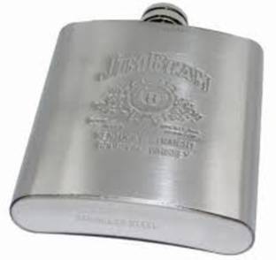 MOSHTU Jim Beam Stainless Steel Hip Flask, Alcohol Drinks Wine Whiskey Holder Bottle Or Liquor Flasks for Men 8oz (236 Ml) Hip Flask
