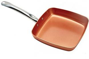 Copper Chef 9.5" Square Copper Fry Pan Grill Pan 28 cm diameter 5 L capacity