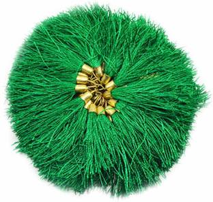 GOELX 100 Pcs Thread Tassels Bunch for DIY Crafts, Keychain, Bags, Jewelry - Dark Green