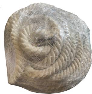 Engarc Tug of War Olympic Cotton Rope White 5Meters - 40mm Thickness Battle Rope