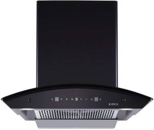 Elica TBFL HAC TOUCH 60 MS Auto Clean Wall Mounted Black 1200 CMH Chimney