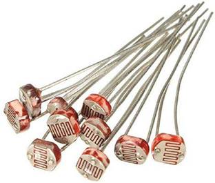 Super Debug 10 PCS LDR 5mm Light Dependent Resistor Photoresistor (PACK OF 10) Electronic Components Electronic Hobby Kit