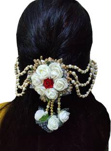 A2 Fashion Designer Flower Hair Accessories For Women And Girls Bun