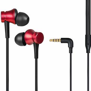 Mi Earphones Basic with Mic (Red) Wired