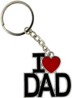 Enet World I Love DAD Metal Key Chain
