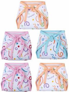 BREEZEWAY New born baby cloth nappy extra layer diapers Pack of 10 (0-6 Month Babies)