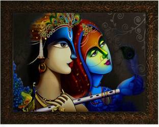 Indianara RADHA KRISHNA (2715) Digital Reprint 10.2 inch x 13 inch Painting