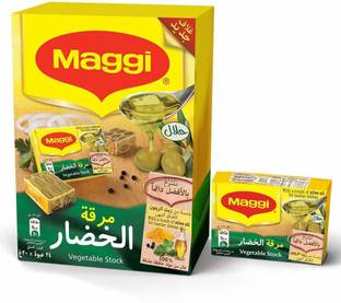 NESTLE Maggi Vegetable Stock with Oilve Oil 24 Cubes (24 X 20g) (Halal & Imported)