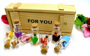 Lilone 7 Pieces Message Bottle Set Decorative Bottle