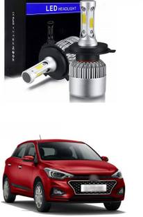 PRTEK LED Headlight Bulbs Conversion Kit, COB High Low Beam Headlamp, Dual Beam Head Light A84 Fog Lamp Car LED for Hyundai (12 V, 30 W)