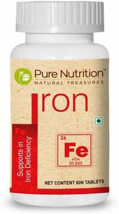 Pure Nutrition Iron Combination of Iron with folic acid, Vitamin C and Vitamin B12
