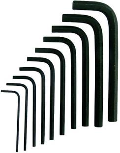 DUMDAAR 10 Pieces Hex Allen Key Wrench L Shape Repair Tool Set Allen Key Set