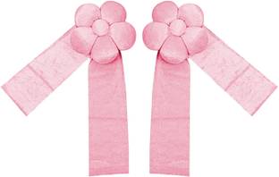 KUBER INDUSTRIES Pink Tieback Hook Metal