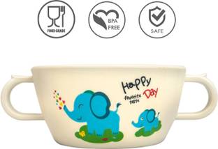 Small Wonder Elephant Theme 1 Pcs Bamboo Fiber Baby Feeding Utensils Bowl  - Bamboo Fiber