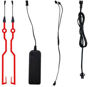 AutoPowerz Red Helmet strip light with multi function mode. LED Spot Light