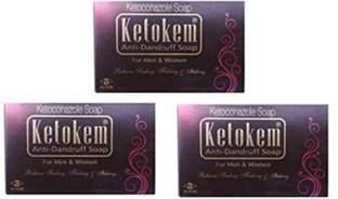 Ketokem MEDICATED ANTI FUNGAL SOAP (3 x 75 g)