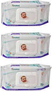 HIMALAYA GENTLE BABY WIPES 72 WIPES (PACK OF 3)