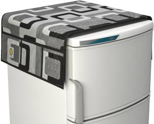 YELLOW WEAVES Refrigerator  Cover