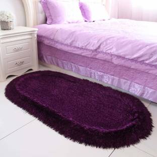SPA Furnishing Purple Polyester Area Rug
