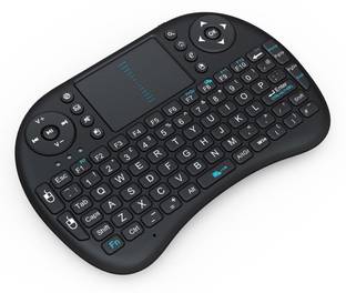 Aerizo Portable Wireless Bluetooth Keyboard With USB Port Bluetooth, Smart Connector, Wired USB, Wireless Standard Multi-device Keyboard Compatible with Desktop, Laptop, Mac