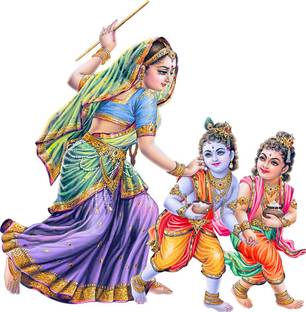 माय सेलिब्रेट Yashoda Kanha Wall Sticker Size 20x30inches