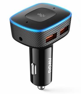 ROAV alexa-enabled 2-port usb car charger for navigation, voice initiated calling 2 A Bike Mobile Charger