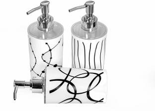 Indiginous HIGH QUALITY UNBREAKABLE Liquid Soap/Liquid/Shampoo/Hand wash/Sanitizer/Lotion Dispenser Bottle for Kitchen, Wash-Basin and Bathroom (Pack of 3) 1050 ml Gel, Lotion, Foam, Conditioner, Soap, Shampoo Dispenser