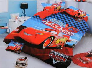 AMVY Creation 220 TC Cotton Double Cartoon Flat Bedsheet