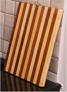 Mobfest ® Cutting and Chopping Bamboo Wood Board (Size- 24x34cm) for Vegetable Fruits and Meat Wooden Cutting Board
