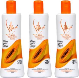 SILKA Whitening Papaya Lotion (Pack of 3)