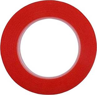 Hemi 12mm Red Double Side Tacky Tape (1/2 inch, 25 Meter) 25 m Double-sided Tape