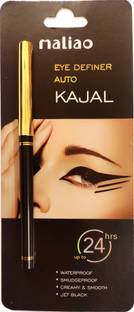maliao matte sketch pen long lasting waterproof eyeliner kajal intense black quick drying 5 ml (Jet black)