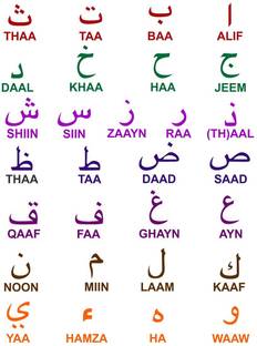 Zampyy 70 cm Arabic Alphabets Large Vinyl Wallsticker(90 cm x 70 cm) Self Adhesive Sticker