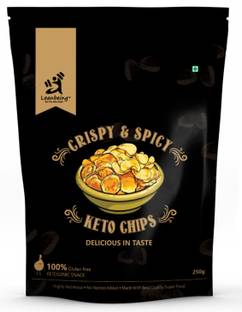 LEANBEING keto chips (250grams) | Indian Flamin' Hot masala | Gluten free | ketogenic snack Chips