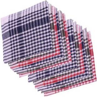 Hanubala Trends Heavy Kitchen Napkins,Chapati Napkin, Duster Cleaner, Cleaning Cloth Soft and Blue Multipurpose Work of Kitchen, Set of 12 Pcs (18 x 18 in) Wet and Dry Cotton Cleaning Cloth