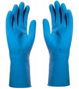 ZYZTA Household Rubber Reusable Hand Gloves for Multipurpose use, 1 Pair Wet and Dry Glove