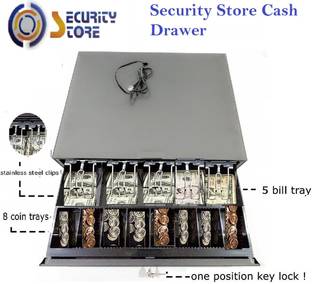 Security Store 13 Compartments metal cash drawer