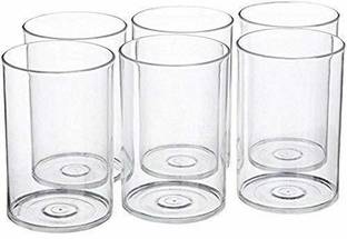 BOROSIL (Pack of 6) Vision Elegance Flute Glass Set of 6 Glass Set Water/Juice Glass
