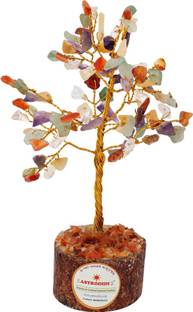 Astrodidi Gemstone Tree 7 Chakra Crystal Stone Navratan Tree (Small Size) Decorative Showpiece  -  12 cm