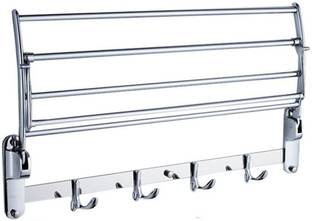 Capital Stainless steel folding towel rack 18 inch chrome finish wall mounted folding towel rack for bathroom silver towel holder 18 inch 3 Bar Towel Rod 18 inch 4 Bar Towel Rod
