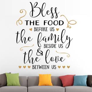 StickMe Bless The Food Before Us Wall Sticker -SM253