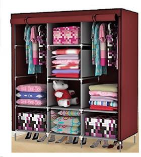 KUSHAAN 88130 Micro Fiber Collapsible Wardrobe