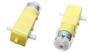 Creative Technologies 2 Piec 12V DC Motor Double Shaft Gear Rotated High Speed Robotic Parts Multi Works, High Loaded Lifting Electronic Components Electronic Hobby Kit