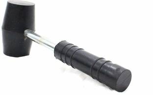 CRAFTSEXPORT Rubber Hammer With Steel Handle, Size 1.5" Mallet