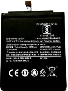 FULL CELL Mobile Battery For  Xiaomi Redmi MI 5A BN34