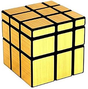 manish Cube High Speed Gold Mirror Magic Cube 3x3 Mirror Cube Brainstorming Puzzle