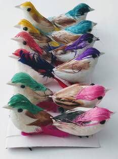 3A Featuretail Artificial Mini Birds for School Projects/Model Making Decorative Showpiece  -  3 cm