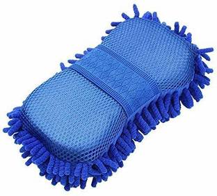 TONY STARK Multipurpose Microfibre Wet Wash and Dry Cleaning Sponge for Car, Home and Office Regular Sponge