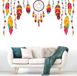 StickMe Colorful Boho feathers - Decorative - Creative - Colorful - Wall Sticker-SM762-A