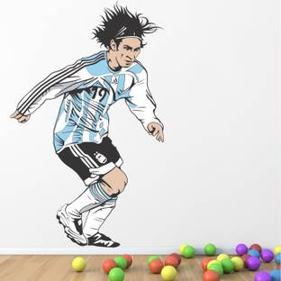 StickMe Lionel Messi - Football - Sports - Argentina - Soccer - Creative - Colorful - Wall Sticker-SM129